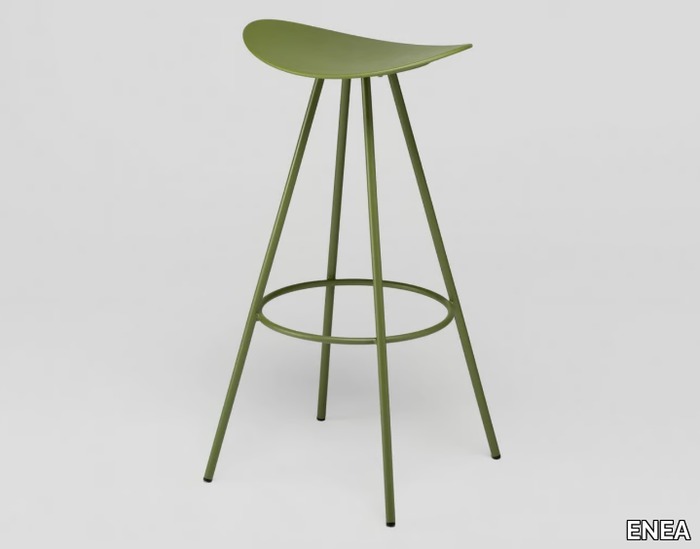 COMA 4L - High trestle-based polypropylene stool _ ENEA