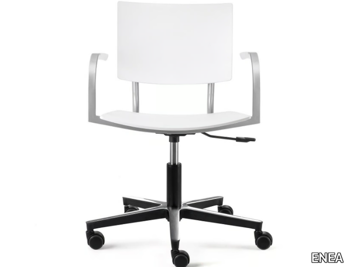 BIO - Office chair with armrests with 5-Spoke base _ ENEA