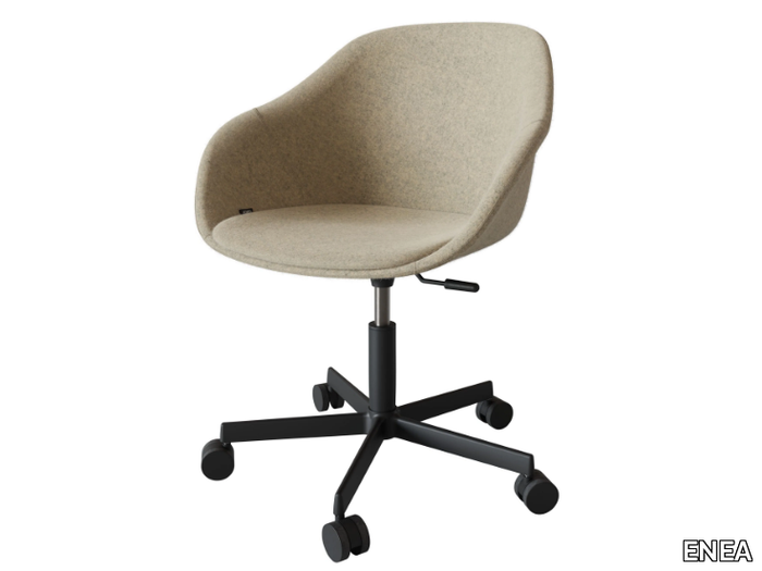 LORE OFFICE - Swivel chair with castors with 5-spoke base _ ENEA