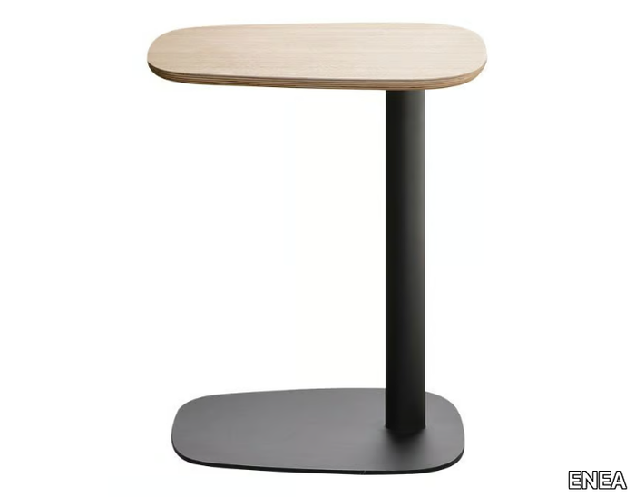 PUCK - Steel and wood side table _ ENEA