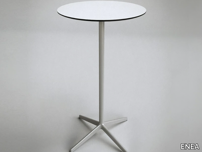 LOTTUS AL - High table with aluminium base and HPL top _ ENEA