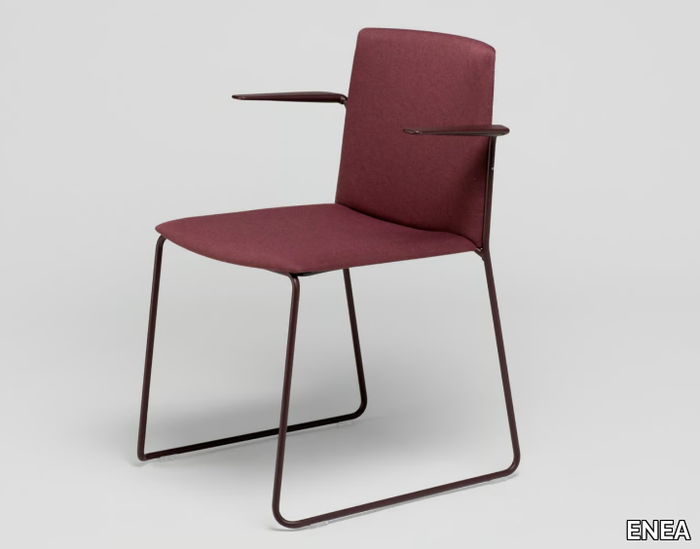 EMA - Sled base chair with armrests _ ENEA