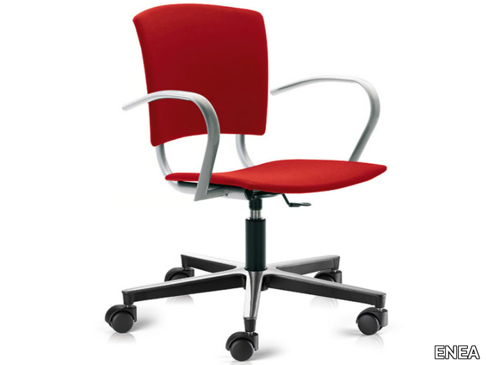 EINA - Office chair with armrests with 5-Spoke base _ ENEA