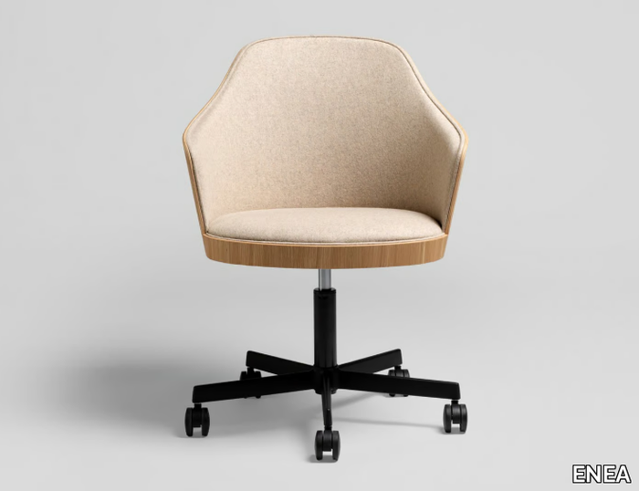 KAIAK OFFICE - Office chair with armrests with 5-Spoke base _ ENEA