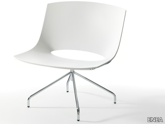 OH! - Trestle-based polypropylene easy chair _ ENEA