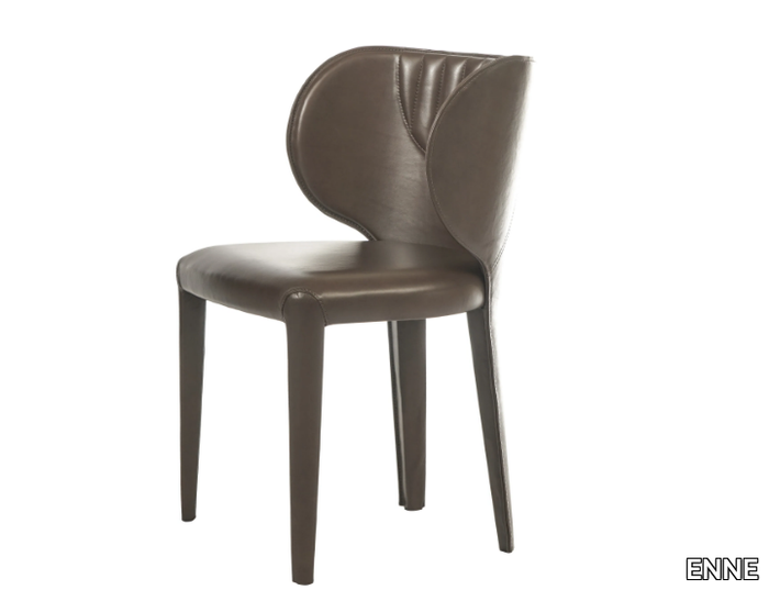 AIDA - Upholstered leather chair _ ENNE