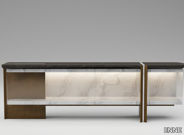 FOIL - Sideboard with integrated lighting _ ENNE