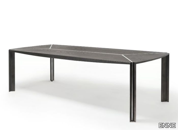 FOIL - Rectangular wooden dining table _ ENNE