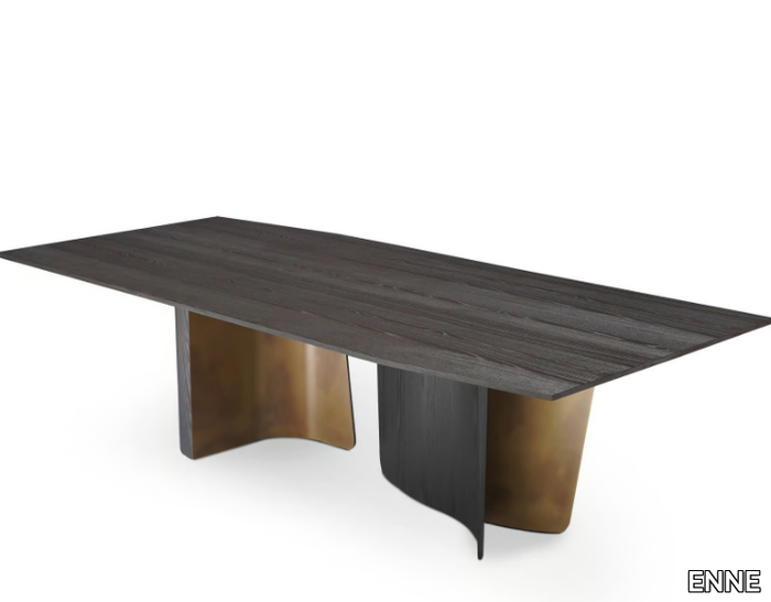 LEAF - Rectangular wooden dining table _ ENNE