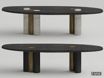 ROSS - Oval wooden table _ ENNE