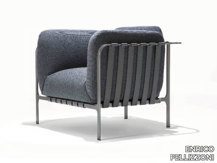 SYDNEY - Fabric armchair with armrests _ ENRICO PELLIZZONI