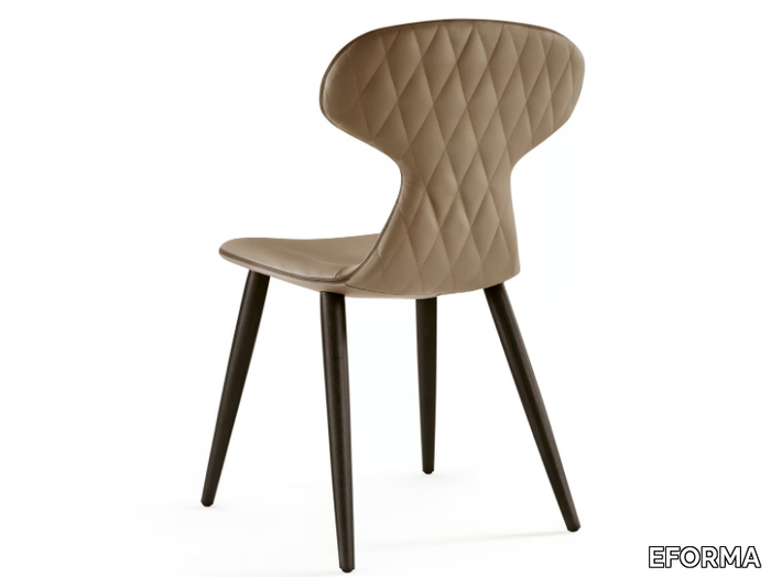 AGATA DIAMOND - Upholstered leather chair _ EFORMA