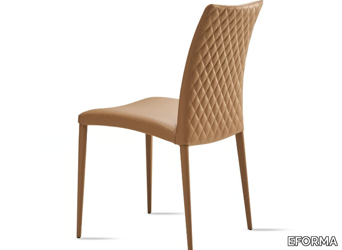 ASIA DIAMOND - Upholstered leather chair _ EFORMA