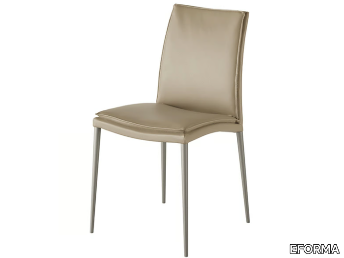 ASIA SOFT - Upholstered leather chair _ EFORMA