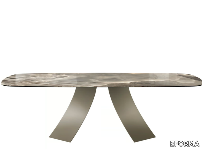 TWIST - Rectangular ceramic table _ EFORMA