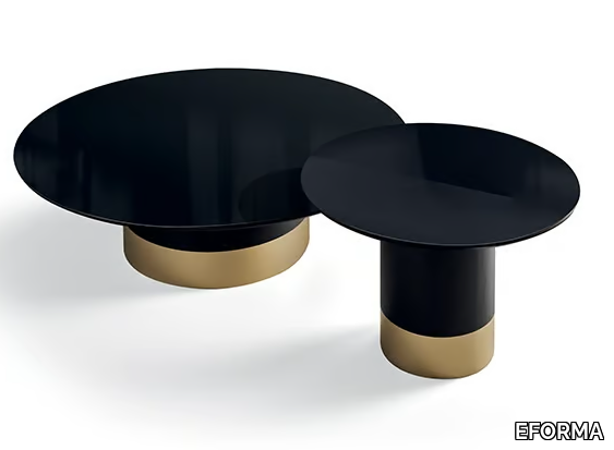 CILINDRO LOW - Round crystal coffee table _ EFORMA