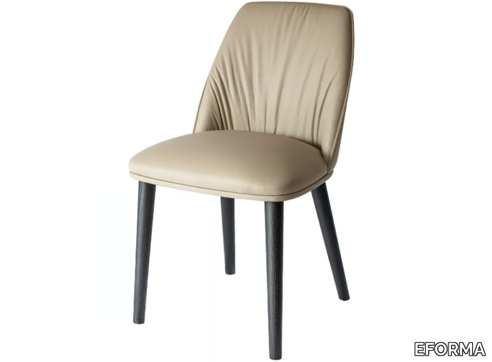 DIVA - Upholstered leather chair _ EFORMA