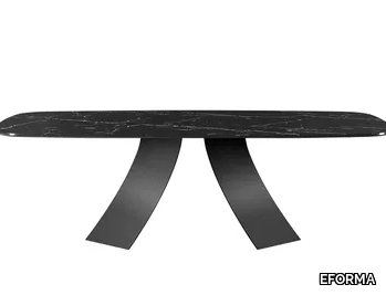 TWIST - Rectangular marble table _ EFORMA