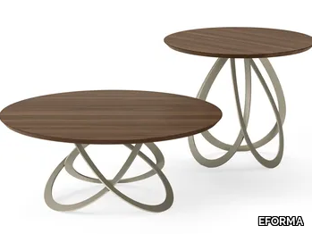 FEBE LOW - Round wooden coffee table _ EFORMA