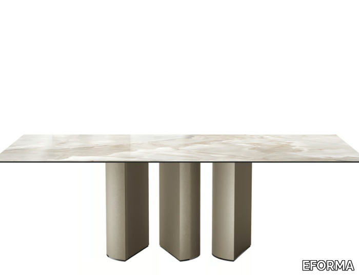 PLAI - Rectangular ceramic table _ EFORMA