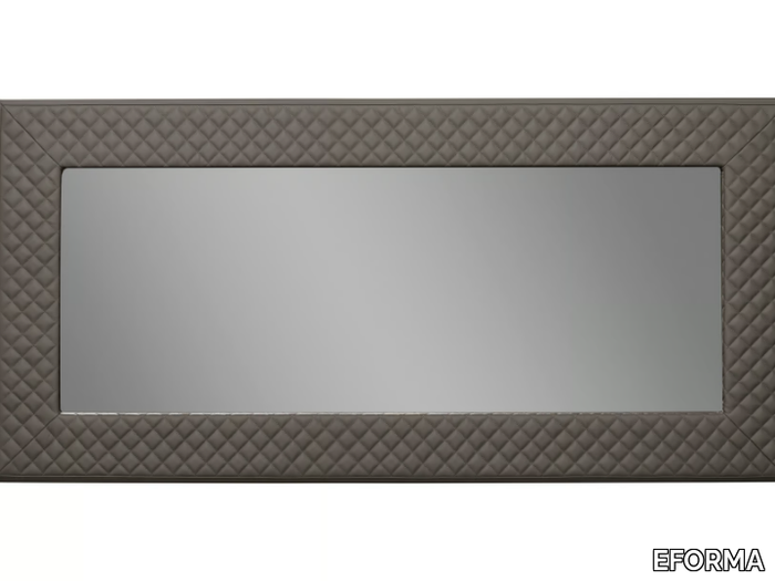 PRISMA - Rectangular leather mirror _ EFORMA