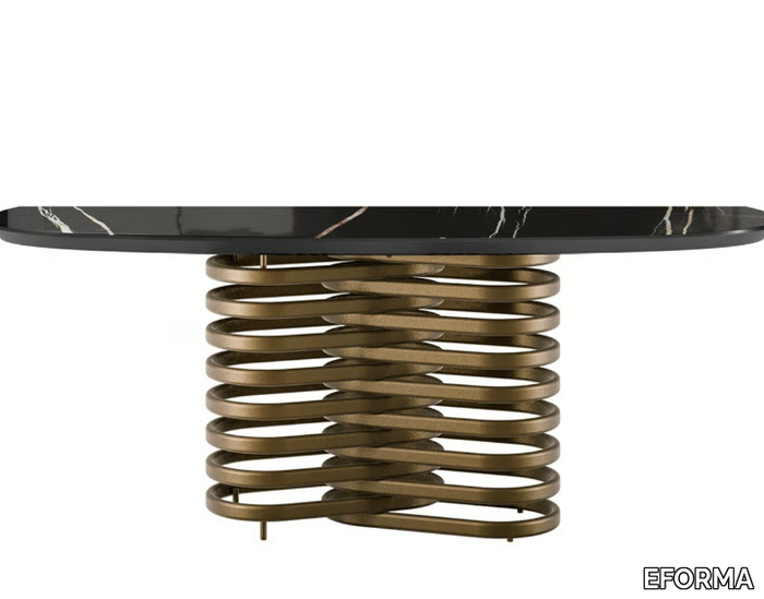 ROTOLO - Oval ceramic console table _ EFORMA