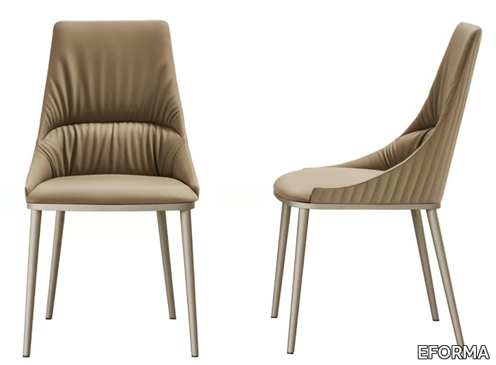 SOFIA ELITE - Upholstered leather chair _ EFORMA