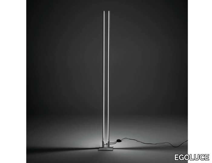 BI LANCIA - LED aluminium floor lamp with dimmer _ EGOLUCE