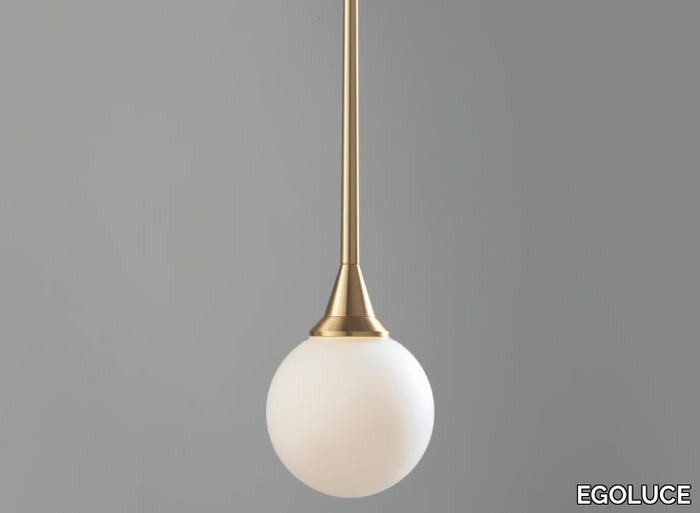 TULIPANO - LED glass and aluminium pendant lamp _ EGOLUCE