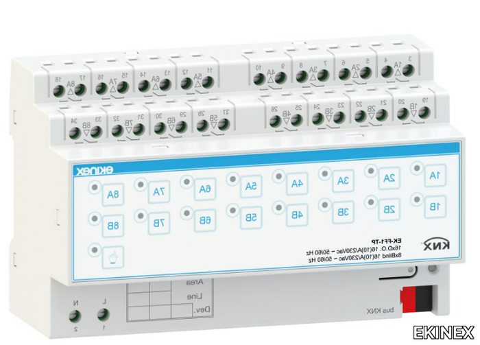 EKINEX® EK-FF1-TP - 16-fold binary output / 8-fold blind actuator _ EKINEX