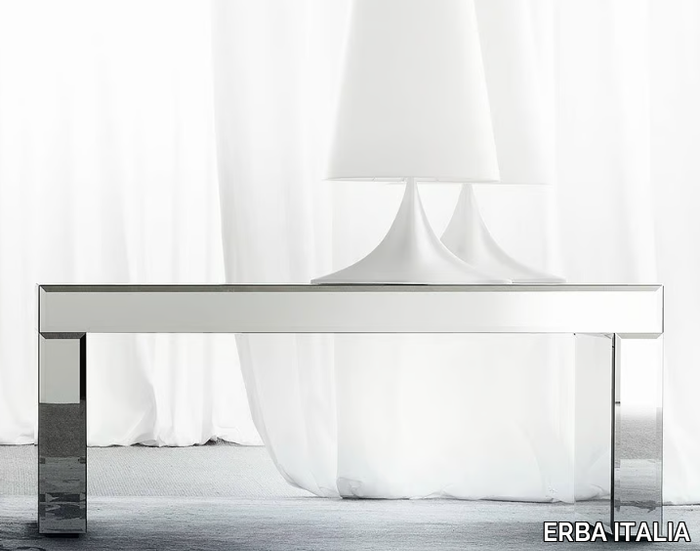 APHRODITE - Rectangular mirrored glass console table _ ERBA ITALIA