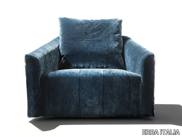 BELLA DONNA - Swivel fabric armchair _ ERBA ITALIA