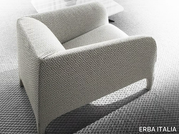 OPALE - Upholstered fabric armchair _ ERBA ITALIA