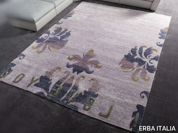 I LOVE YOU - Handmade silk rug _ ERBA ITALIA