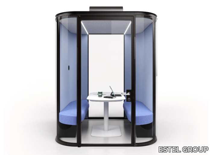 COLLABORATIVE ROOM - Acoustic fabric office booth _ ESTEL GROUP