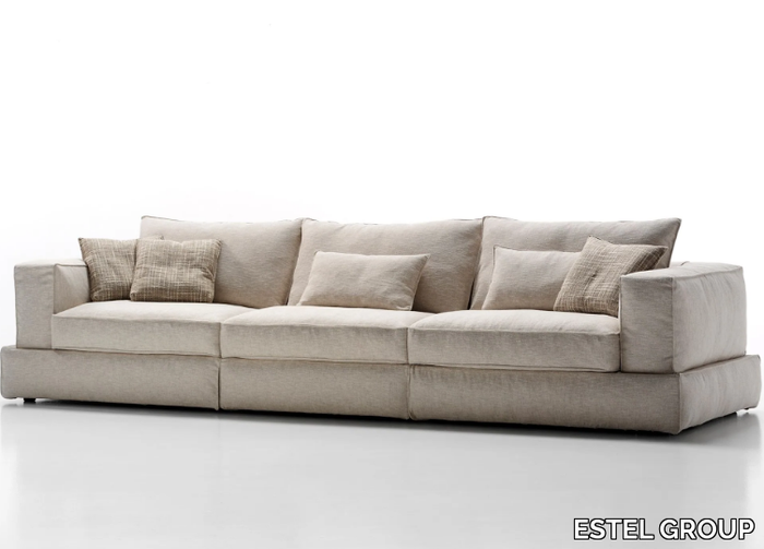 CARESSE - Sectional fabric sofa with removable cover _ ESTEL GROUP