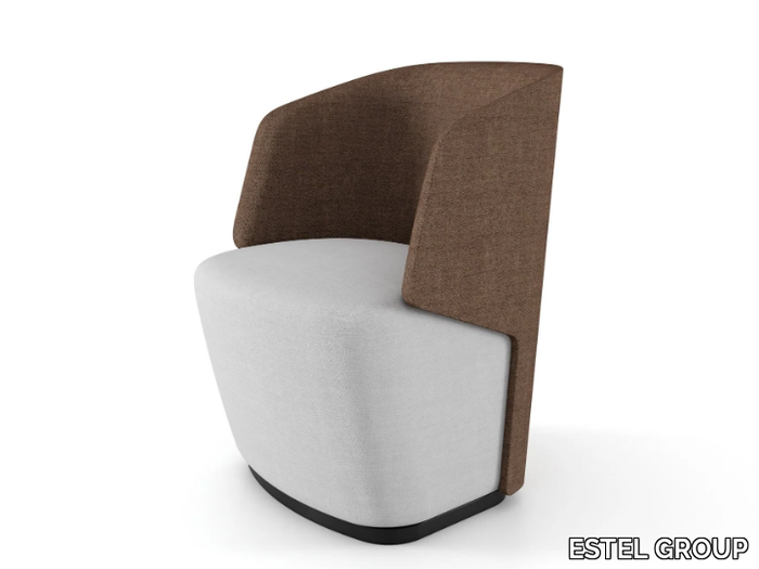 EMBRASSE CONVERSATION - Fabric easy chair with armrests _ ESTEL GROUP