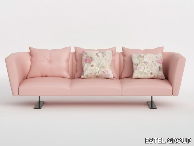 SAINT BARTH - 3 seater leather sofa _ ESTEL GROUP