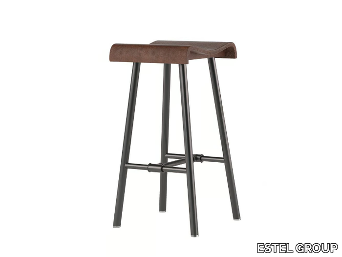 PLOMBIER - Wooden stool _ ESTEL GROUP