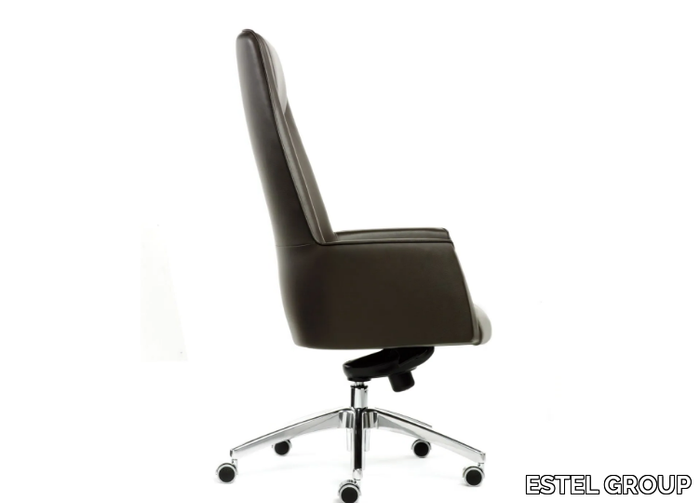 TULIP - Leather executive chair with headrest _ ESTEL GROUP