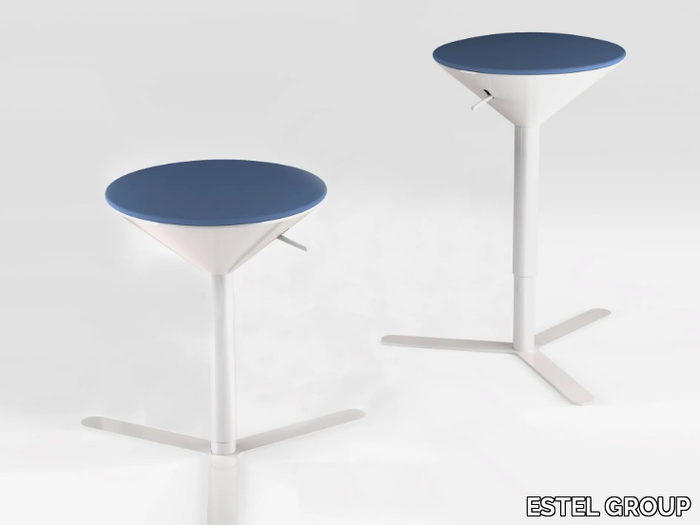 CONO - Low stool height-adjustable _ ESTEL GROUP