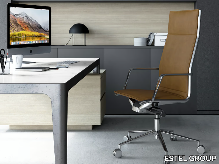 ALUMINIA - Swivel executive chair with 5-spoke base _ ESTEL GROUP