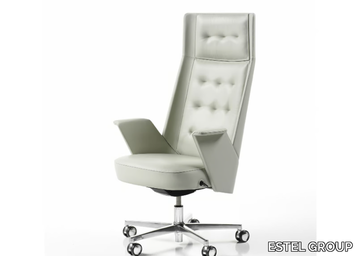 EMBRASSE - High-back leather executive chair _ ESTEL GROUP