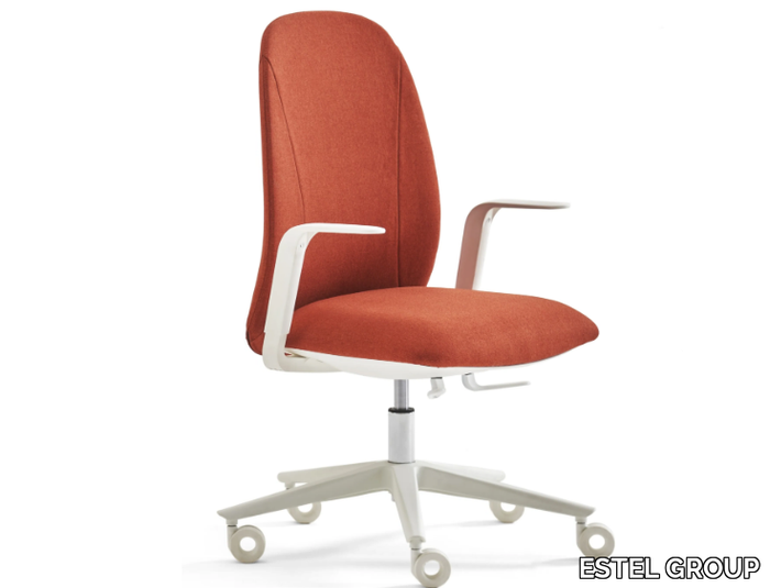 NOW - Height-adjustable upholstered fabric office chair _ ESTEL GROUP