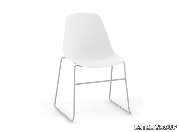 POLA - Stackable sled base polypropylene chair _ ESTEL GROUP