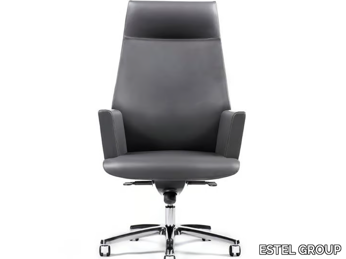 TUA - Swivel leather executive chair _ ESTEL GROUP