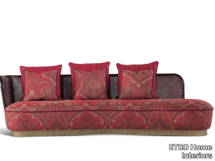 CARAL - 3 seater curved fabric sofa _ ETRO Home Interiors