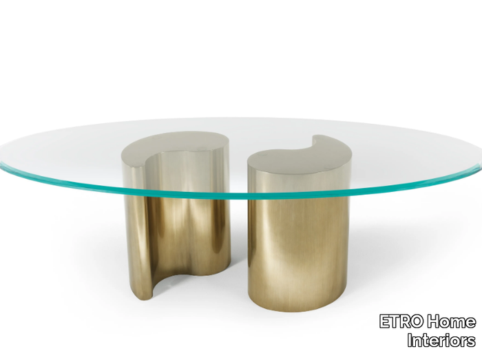 ARP - Oval wood and glass living room table _ ETRO Home Interiors