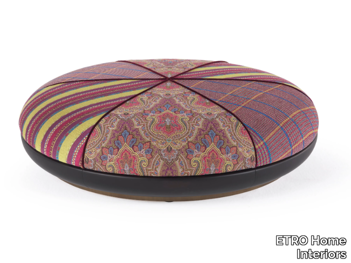 BAMBARA - Upholstered round fabric pouf _ ETRO Home Interiors