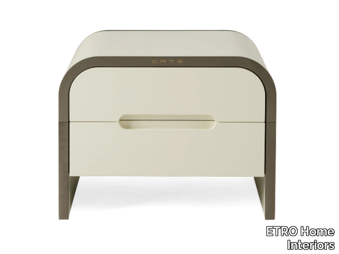 FLY OVER - Rectangular wooden bedside table with drawers _ ETRO Home Interiors